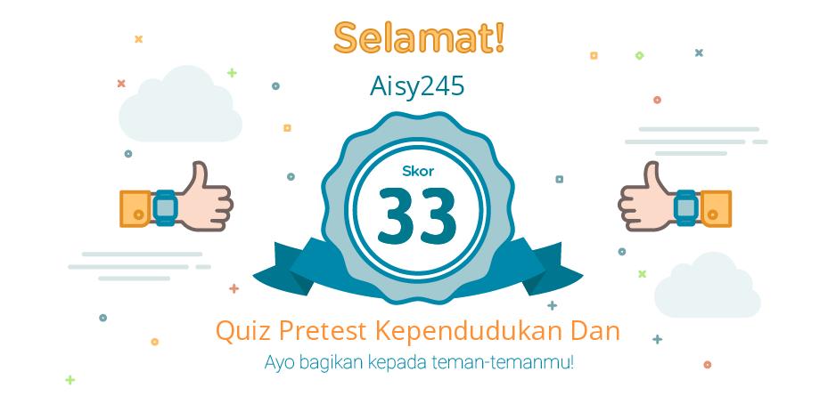 pretest kependudukan dan lingkungan hidup