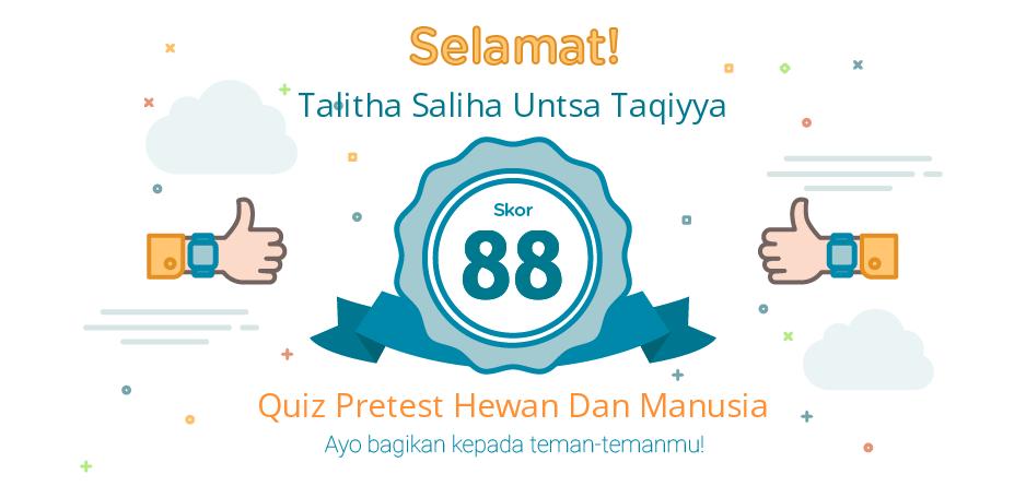 pretest hewan dan manusia