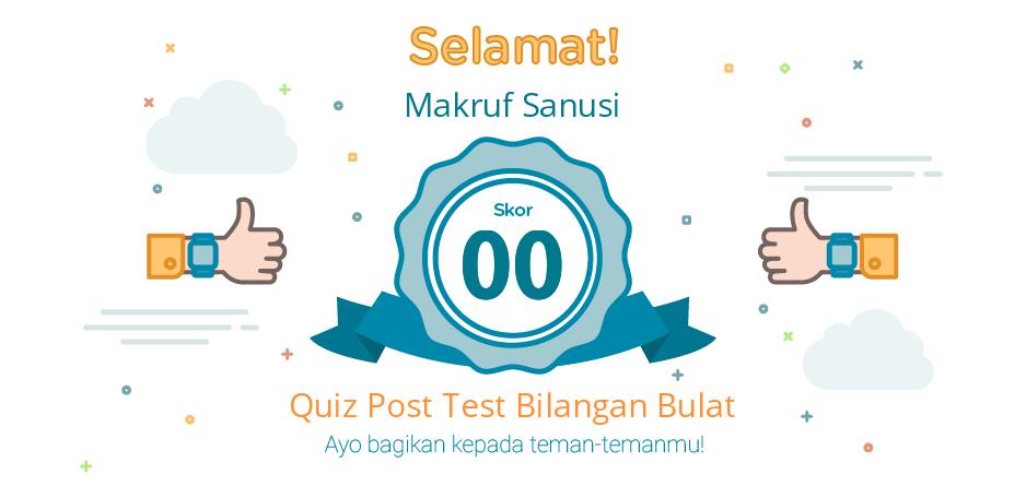 post test bilangan bulat