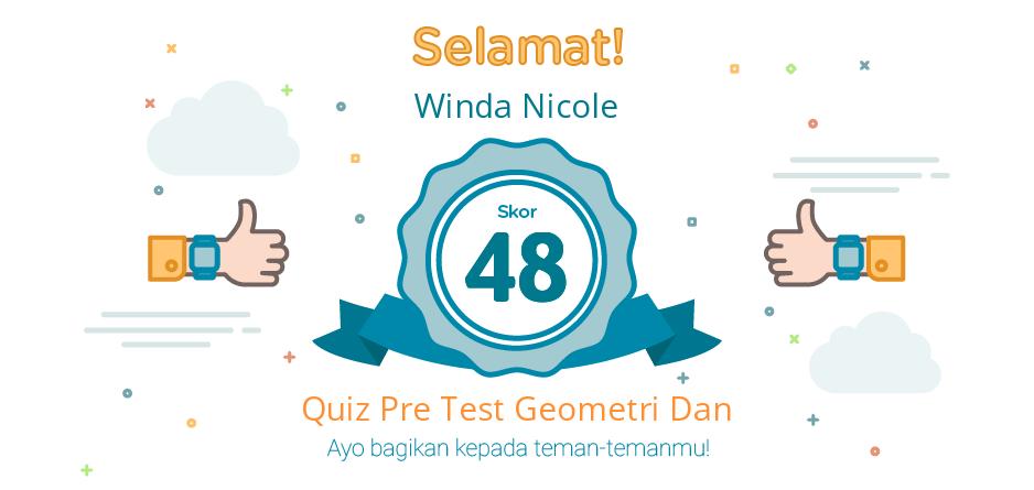 pre test geometri dan pengukuran