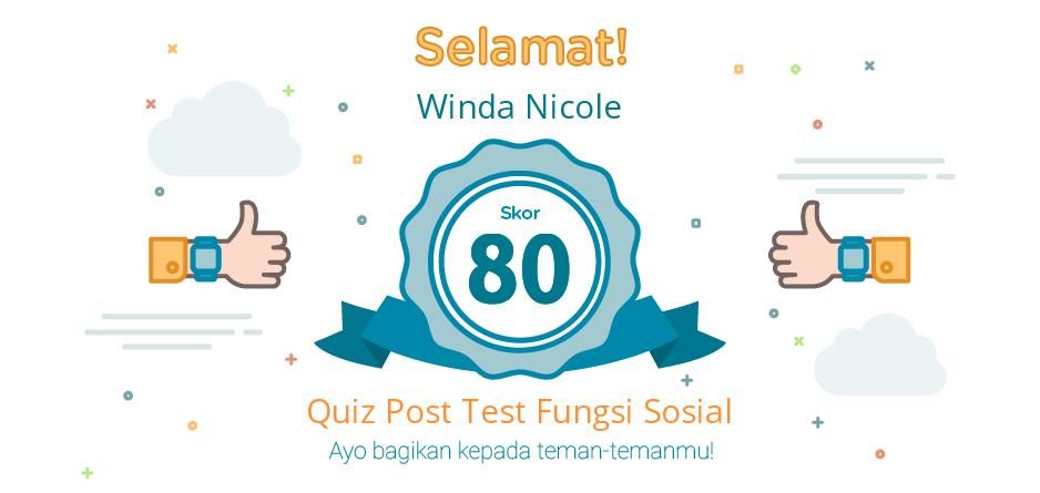 post test fungsi sosial