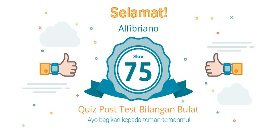 post test bilangan bulat