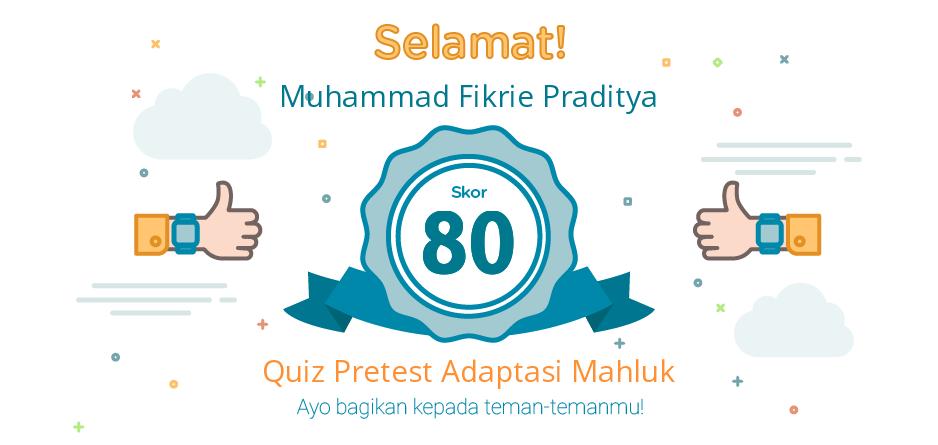 pretest adaptasi mahluk hidup dan peranan manusia dengan lingkungan