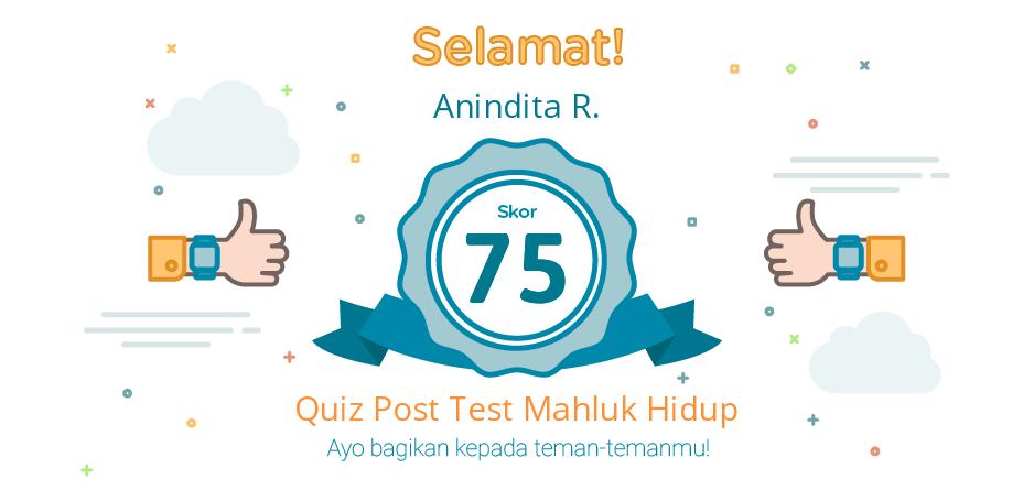post test mahluk hidup dan lingkungannya