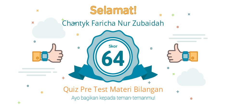 pre test materi bilangan