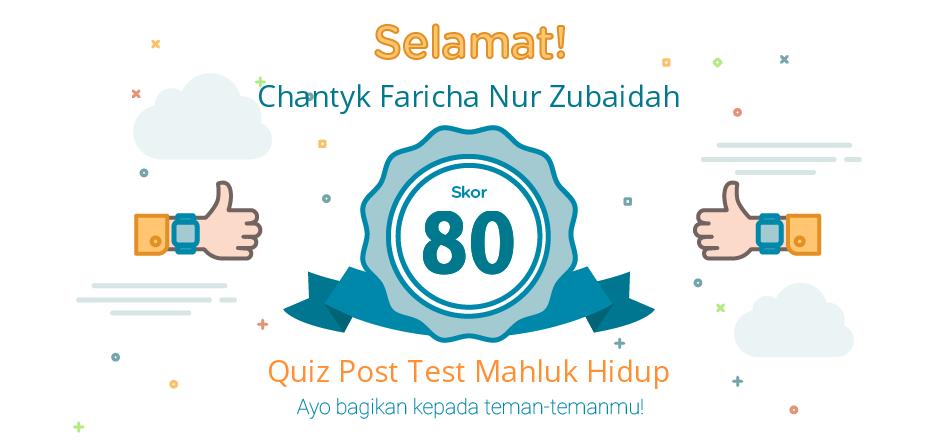 post test mahluk hidup dan lingkungannya
