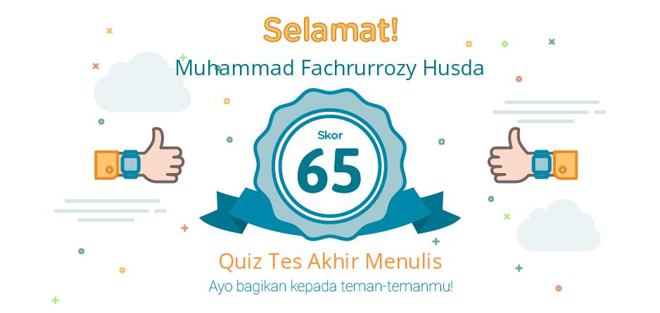 tes akhir menulis terbatas