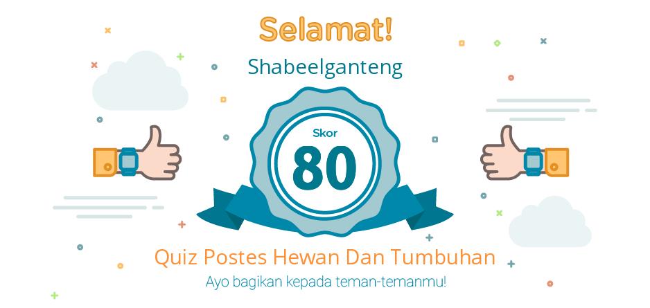 postes hewan dan tumbuhan