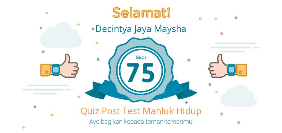 post test mahluk hidup dan lingkungannya